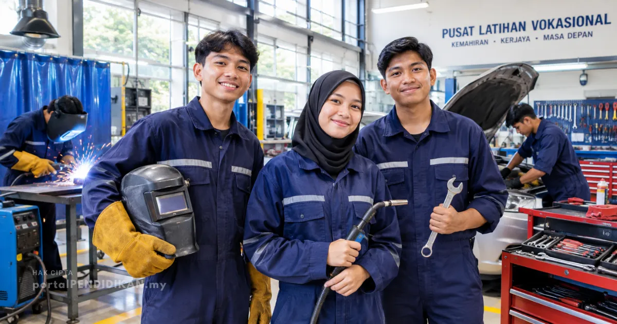 Kursus TVET lepasan SPM di institut kemahiran